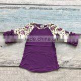 YIWU Wholesale Clothing New Purple Rural Pattern T-shirts thumbnail-1