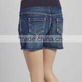 Hot Sales Maternity Shorts With Dark Wash Under-Belly Maternity Denim Shorts Women Clothes WP80817-15 thumbnail-2