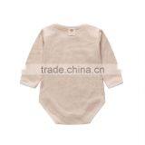 Hot Sale Organic Cotton Plain Baby Clothes Romper thumbnail-4