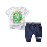 Wholesale Summer Cotton Printing Boys Kids Clothes Clothing Set thumbnail-6