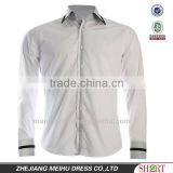 Custom Slim Fit Pattern Collar Office Contrast Color Long Sleeve Shirt thumbnail-1