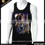 Cheap 95% Cottona and 5% Elastane Dye Sublimation Blank Singlet Made in Zhejiang thumbnail-2