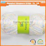 China Knitting Yarn Factory Wholesale Oeko Tex Long Space Dyed Acrylic Ripple Yarn Hand Knitting Scarf Yarn in Low Price thumbnail-5