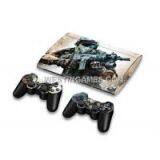 Crystal Epoxy Skin Sticker Colourful for New Super Slim PS3 400X w/ 2 Controller Skin - 210 Themes