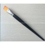 Black Wooden Handle Nickel-Plated Brass Synthetic Artist Brush (239) thumbnail-1