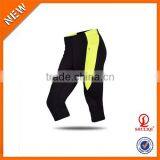 Two Tone Slim Fit Women Wholesale Compression Shorts/80% Cotton 20% Polyester Dry Fit Tight Gym Shorts thumbnail-2