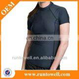 Red Color Good Quality Short Sleeve Rash Guards