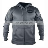 Polyester sweat hoodies with embroidery patch
