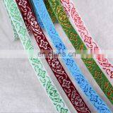 Personalized Jacquard Shiny Metallic Polyester Ribbon thumbnail-1