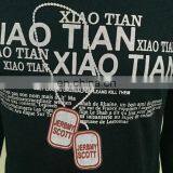 2017 Men's Good Designed Black O-neck Long Sleeve T-shirt With Front Printing thumbnail-4