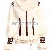 Steampunk Long Sleeve Shirt With Choker-collar thumbnail-1