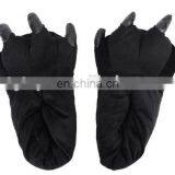Black Color Plush Animals Paw Slippers Warm Paw Shoes thumbnail-1