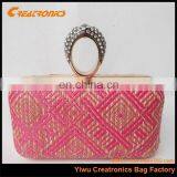 Fashionable Factory Directly Selling Cheap Lady Clutch Bag Made Of Straw Wholesale thumbnail-3