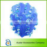 3 Tones WHITE/PURPLE/TURQUOISE Curly Goose Feather Pads,Nagoire Feather Pads for Baby DIY Headband thumbnail-6