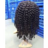 Reusable Wash Malaysian Peruvian Human Jerry Curl Hair Jerry Curl 18 Inches