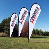 Wholesale Bow Flags Outdoor Advertising Promotional Teardrop Beach Flags thumbnail-4