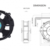 Taiwan Sanju SJ1538HA2-AC Axial Flow Fan thumbnail-2