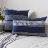 Custom Throw Pillow Case Cover Grid Stripe Cotton Home Sofa thumbnail-3