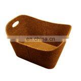 Felt Firewood Basket Leather Logo thumbnail-2