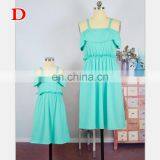 2019 NEW Mommy and me Matching Solid Colors Infant Dresses Girl Summer Casual Dresses (this Link for Girls,1-12years) thumbnail-4