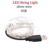 USB LED String Light 10M 100LED Fairy Lights Copper Silver Wire for Wedding Christmas Holiday Dec thumbnail-5