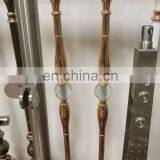 Top Class Aluminium Stainless Steel Stairs Indoor Design Pillars Post With Black Golden Colour thumbnail-6