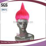 Cheap Wholesale High Quality Orange Synthetic Halloween Big Troll Wig thumbnail-4