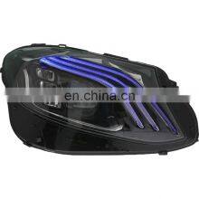 High Quality Full LED Headlamp Headlight for Mercedes Benz s Class W222 Head Lamp Head Light 2014-2017 Upgrade to 2018-2019 thumbnail-2