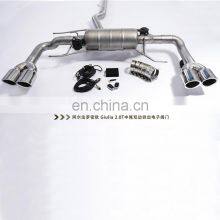 Car Exhaust for Alfa Romeo Giulia Stainless Steel Pipes Catback With Quad Double Tip thumbnail-5