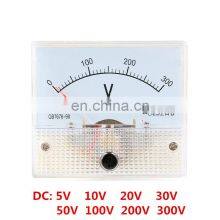 DC Analog Pointer Voltage Meter Panel 5V 10V 15V 20V 30V 50V 100V 200V 300V Gauge Voltage Mechanical Voltage Meters thumbnail-2