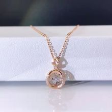 18K rose gold bespoke wedding diamond necklace Diamond ring Bare diamond ring Jewelry custom diamond pendant for women