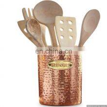 натуральные старинные держатели для столовой посуды из меди