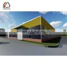 Hangar Prefabricated Free Cad Drawing Design Structural Steel Building Fabrication