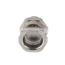 Single Sealing Flameproof Nickel Plated Shielded Brass Cable Gland For Electrical Distribution Box thumbnail-2
