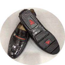 Thailand Crocodile Leather Shoes Men's Genuine Leather Breathable Beanie Shoes Authentic Business Casual Low-Top Shoes Lazy British Tide thumbnail-2