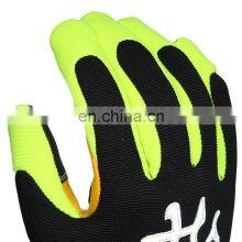 Leather Driving Gloves Men With Touchscreen Finger And Goatskin Palm Anti Slip Sewing Racing Gloves Guante De Piel De Oveja thumbnail-4