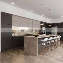 Zambia Modern Custom Wine Red Color High Gloss Lacquer Kitchen Cabinet Ready Made Name thumbnail-5