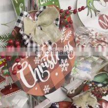 OEM Custom Wooden Cordless Flowers Holder Artificial Large Outdoor Wholesale Decoration Wreath Christmas thumbnail-4