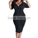 New Fashion Ladies Dress Fat Women Evening Dress Party Dress thumbnail-2
