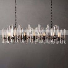 Custom Bonnington Luxury Indoor Linear Industrial Metal Crystal Chandelier Living Room Hotel Ceiling Home Hang Lighting thumbnail-5