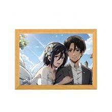 Art Deco Style Portable Vanity LED Mirror Photo Frame Valentine's Day Gift Idea Mirror Light Frame Customized Design thumbnail-1