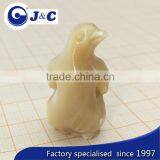 Customized Natural Sea Shell , Mother of Pearl Penguin Brooch