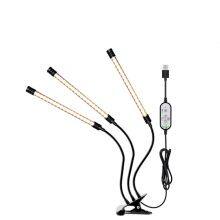 Dual-Head Adjustable Grow Light Stand, 300W Red/Blue Spectrum, Dimmable for Indoor Succulents & Seedlings