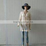 2016 Summer Promotion High Quality Cotton Fabric Lace Coat,lace Cardigan thumbnail-5