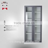 Luoyang WLS Metal Sliding Glass Door Steel Filing Cabinet for Office