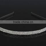 Elegant Fashion Three Layers Shiny Diamond Metal Hairband Headband thumbnail-3