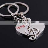 Creative Couple Keychain Pendant Heart Shaped Notes Holiday Promotional Gifts Wholesale thumbnail-1