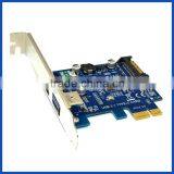 PCIE Card Adapter to USB 3.1 Type A + Type C Ports 10 Gbps Max