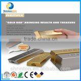 Factory Directly Offer Gold Bar Portable Power Bank 10000mah With Smart Shape thumbnail-3