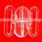 Clear plastic bra front clasp